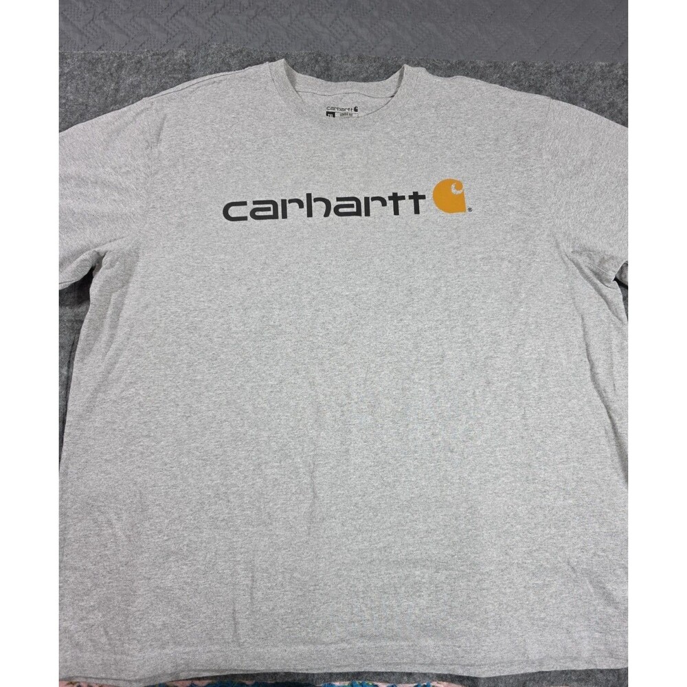 Carhart 2XL Short Sleeve T Shirt Loose Fit Crewneck Workwear Streetwear Graphic